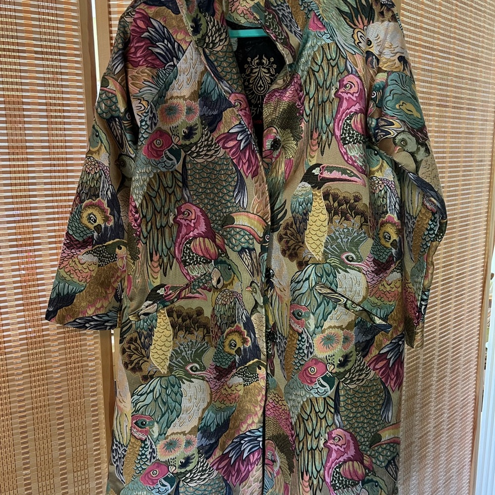 Johnny Was Avifauna Jacquard Coat